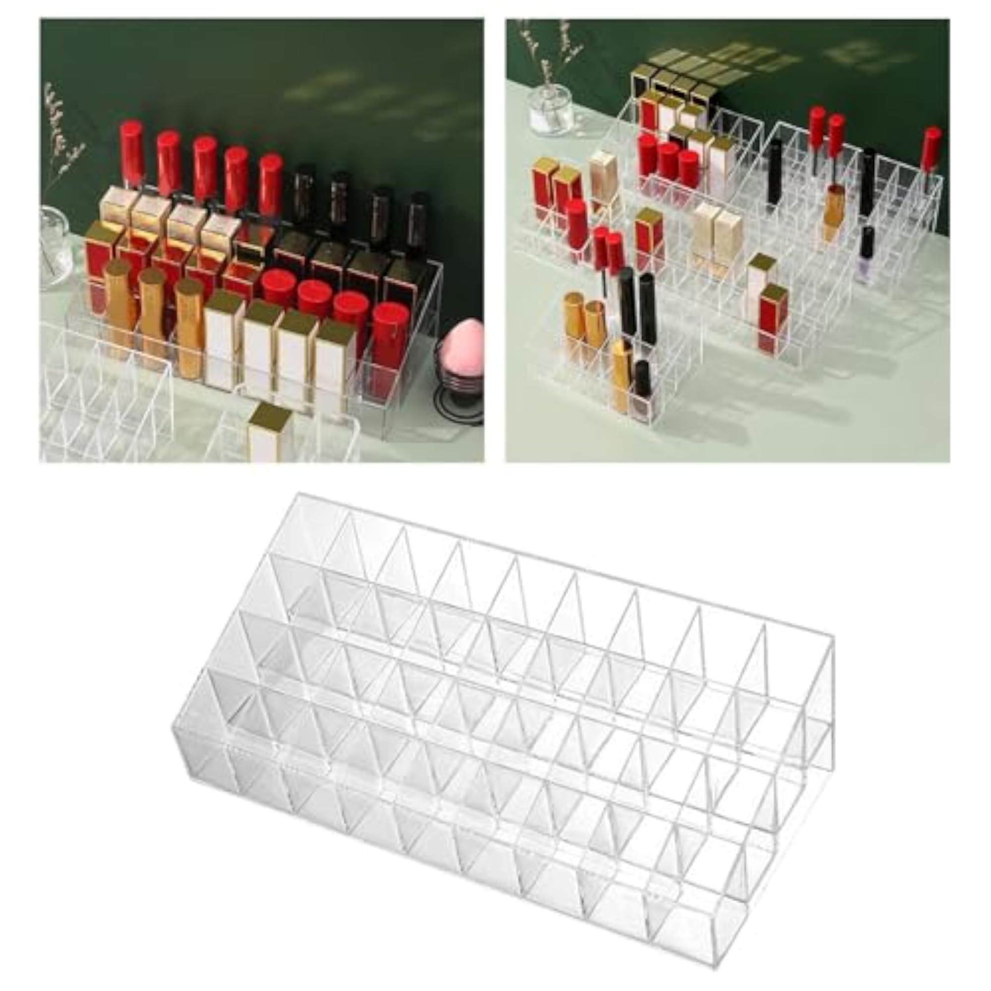Clear Acrylic Lipstick Holder Case